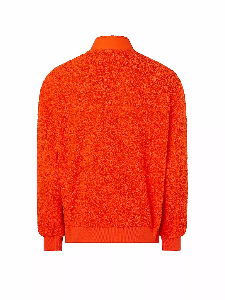CALVIN KLEIN JEANS | Troyer Sweater in Felloptik | orange