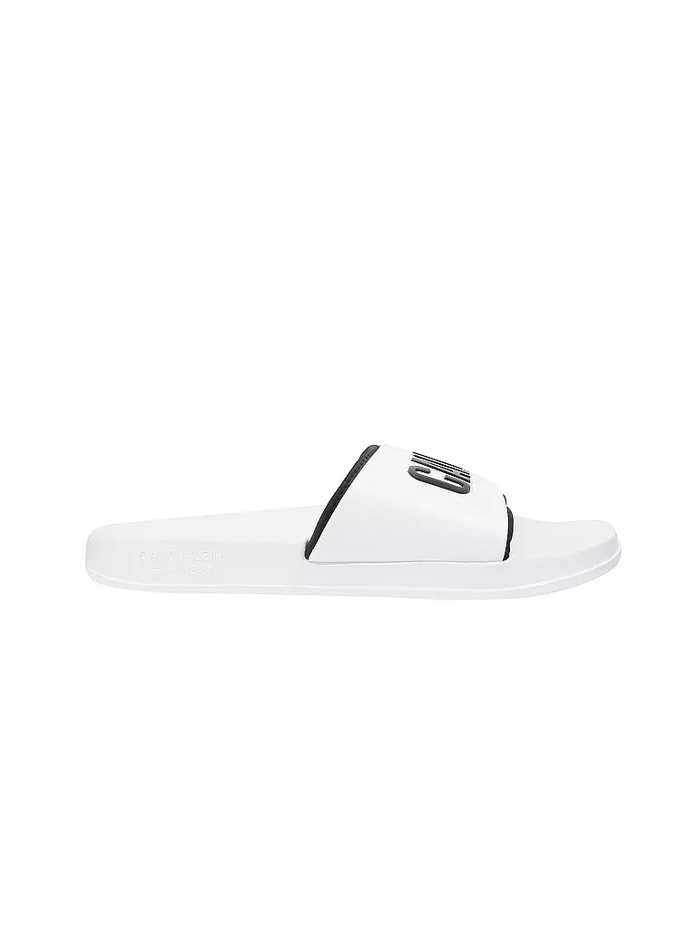 CALVIN KLEIN | Badeschuhe - Slides | weiss
