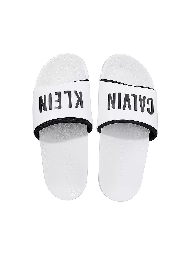 CALVIN KLEIN | Badeschuhe - Slides | weiss