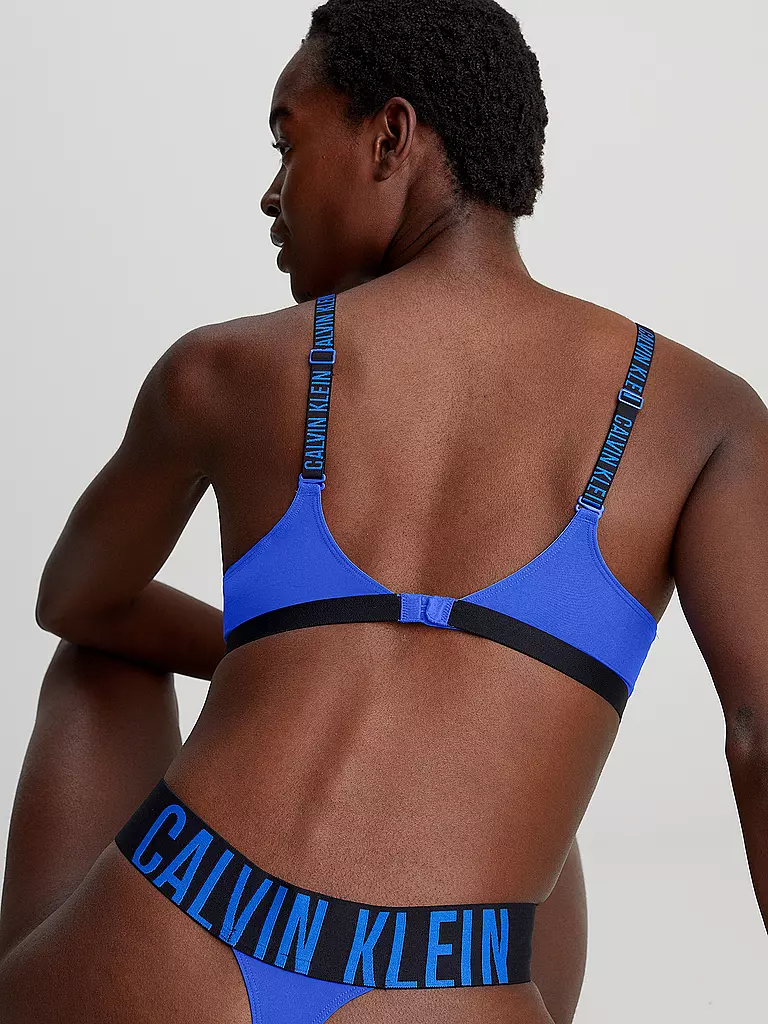 CALVIN KLEIN | Bikinihose - String | blau