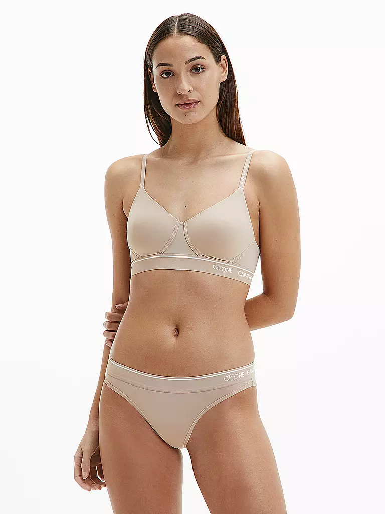 CALVIN KLEIN | Bralette Lightly Lined Beige | beige