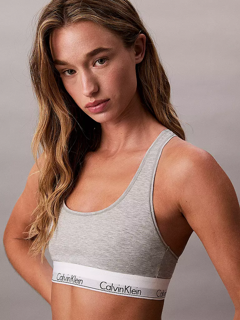 CALVIN KLEIN | Bustier grey | hellgrau
