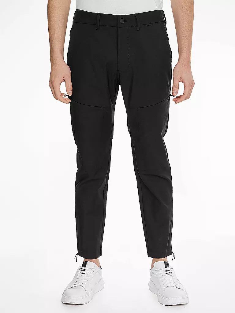 CALVIN KLEIN | Cargohose Slim Fit | schwarz