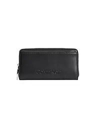 CALVIN KLEIN | Geldbörse EMBOSSED Large  | schwarz