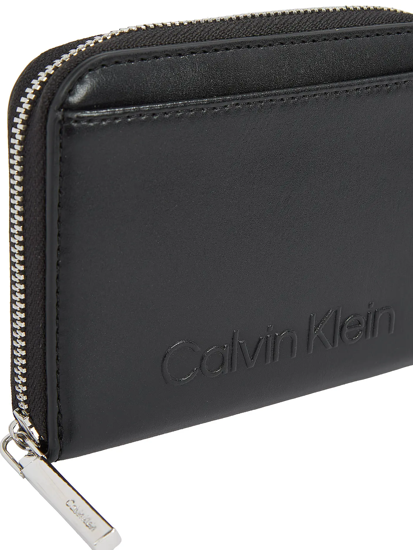 CALVIN KLEIN | Geldbörse EMBOSSED | schwarz
