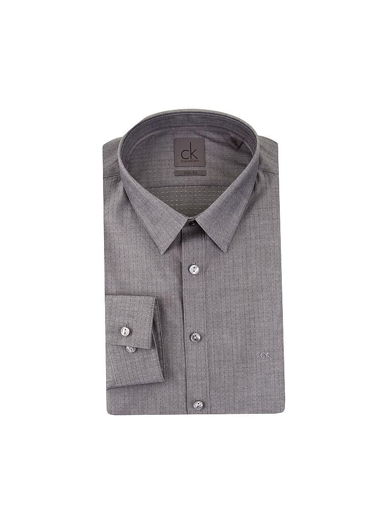 CALVIN KLEIN | Hemd Slim-Fit "South Beach" | grau