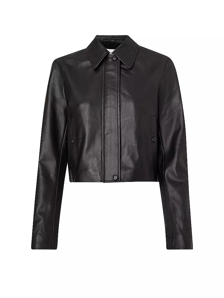 CALVIN KLEIN | Lederjacke | schwarz