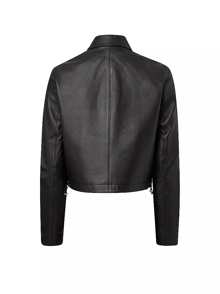 CALVIN KLEIN | Lederjacke | schwarz