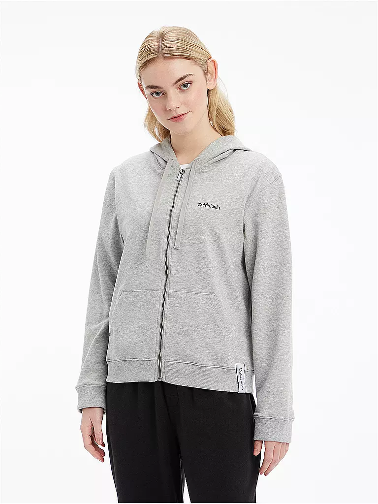 CALVIN KLEIN | Loungewear Sweatjacke | grau