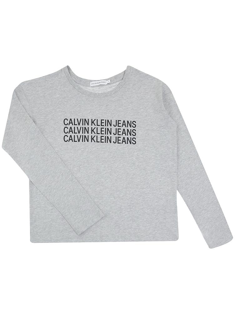 CALVIN KLEIN | Mädchen Langarmshirt | grau