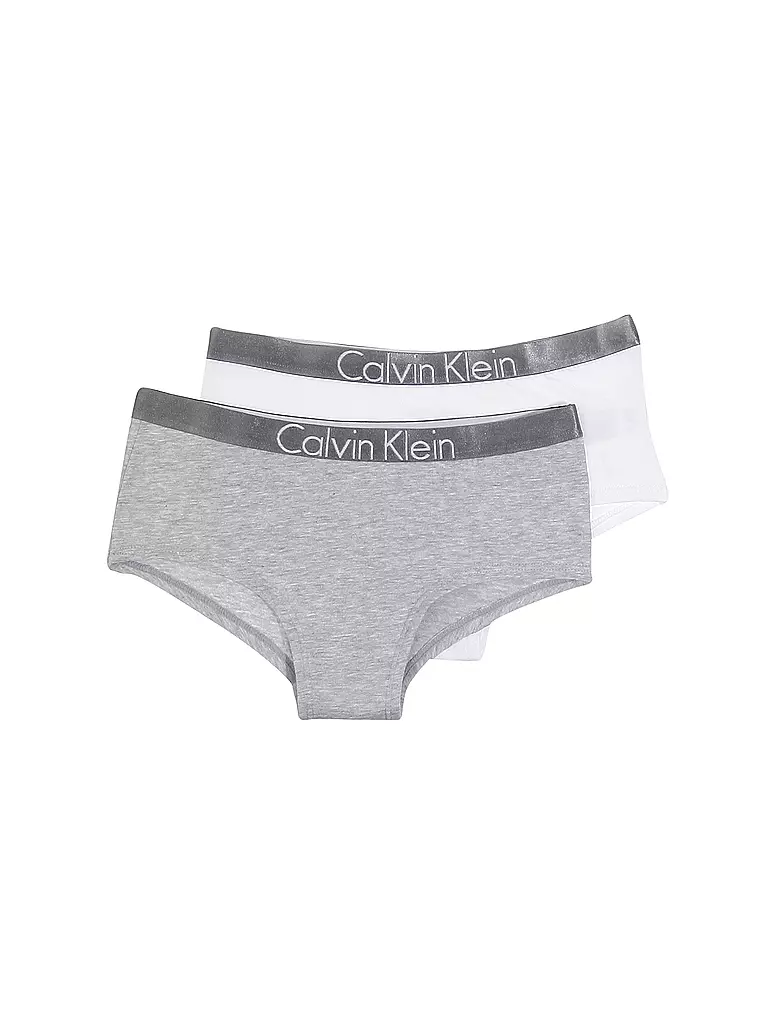 CALVIN KLEIN | Mädchen Panties 2er Pkg Customized Stretch Grey/White | grau