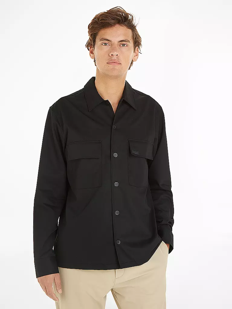 CALVIN KLEIN | Overshirt | schwarz