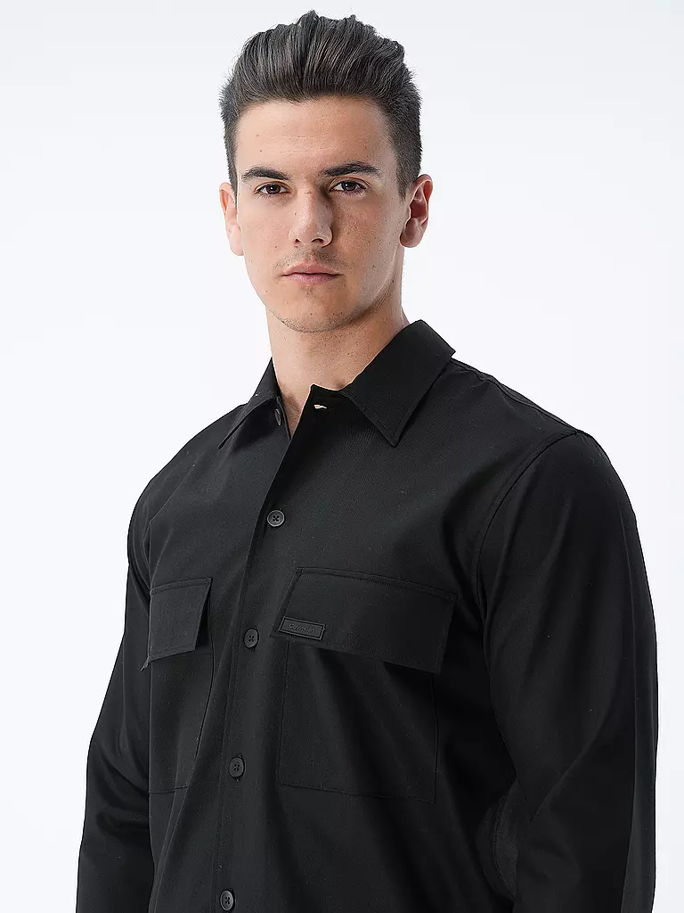 CALVIN KLEIN | Overshirt | schwarz