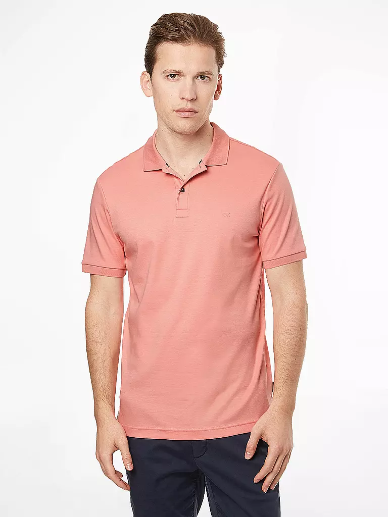 CALVIN KLEIN | Poloshirt Slim Fit Liquid Touch | rosa