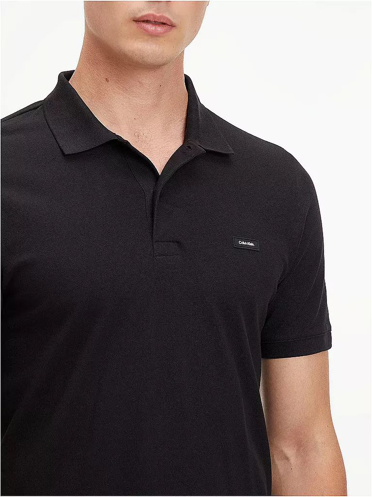 CALVIN KLEIN | Poloshirt Slim Fit | schwarz