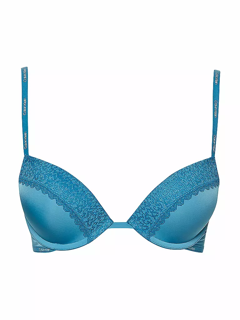 CALVIN KLEIN | Push Up Plunge BH Flirty blue | blau