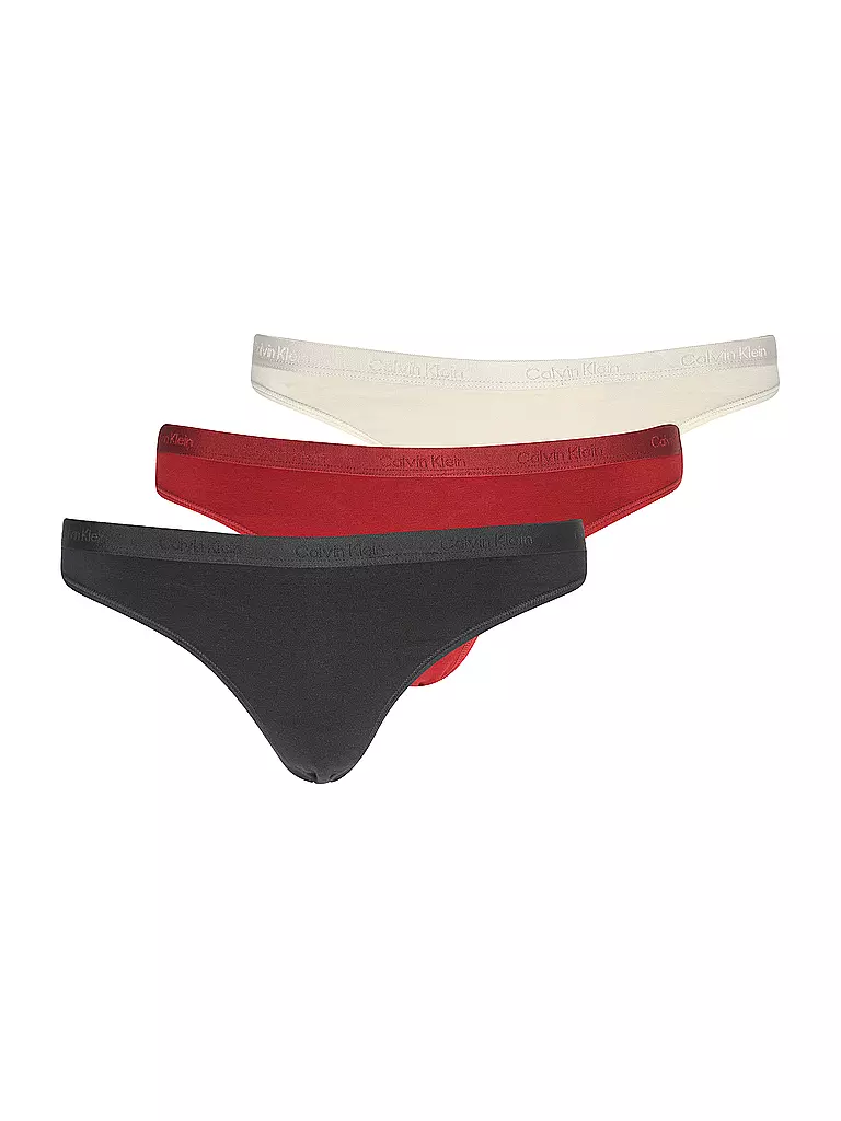CALVIN KLEIN | String 3er Pkg. Multi | schwarz