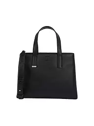 CALVIN KLEIN | Tasche - Tote Bag CK PLAQUE Small | Schwarz