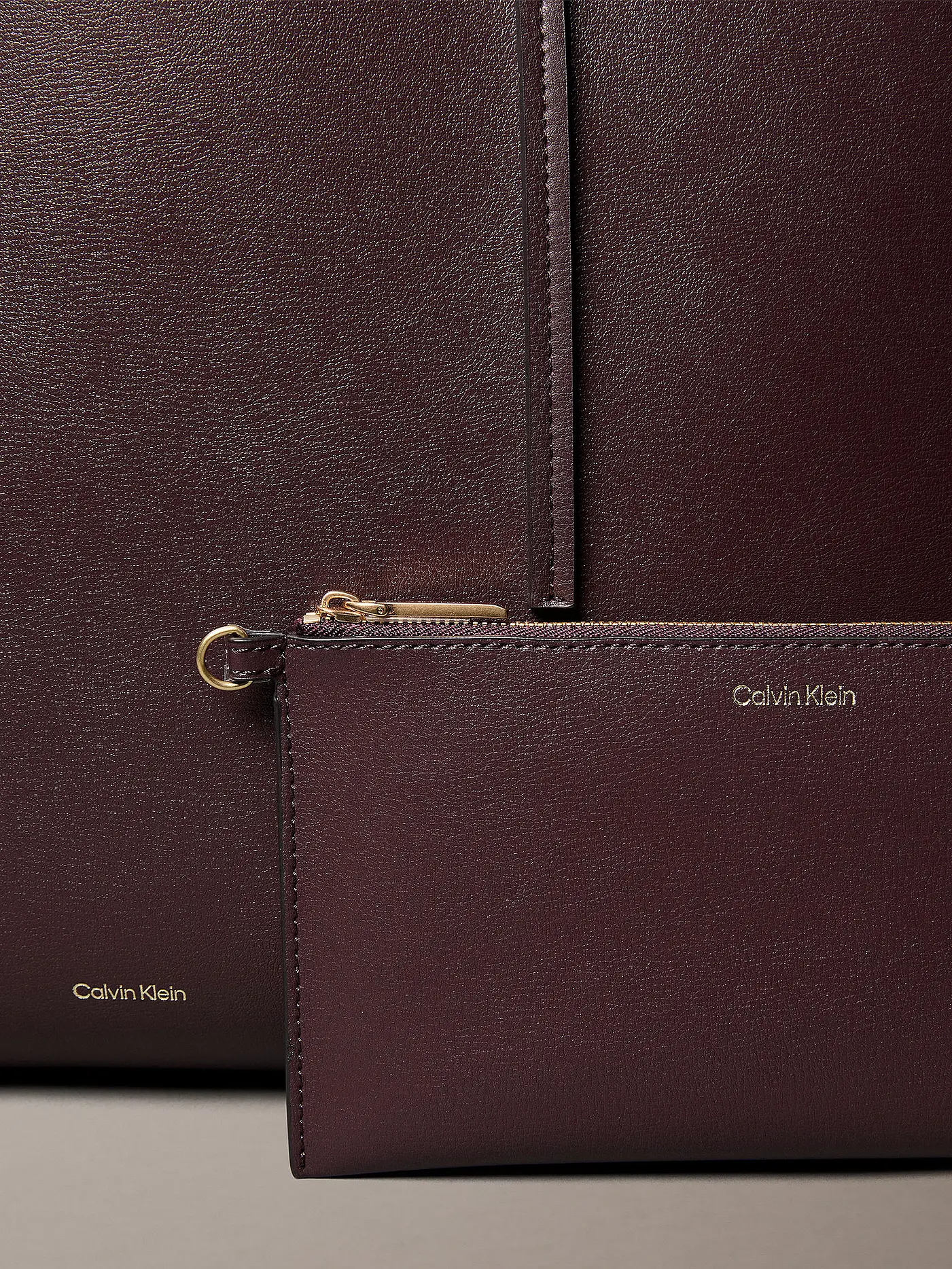 CALVIN KLEIN | Tasche - Tote Bag FOIL | dunkelrot