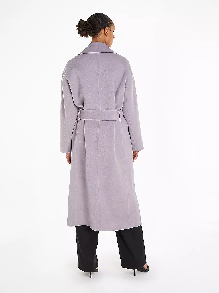 CALVIN KLEIN | Wollmantel  | lila