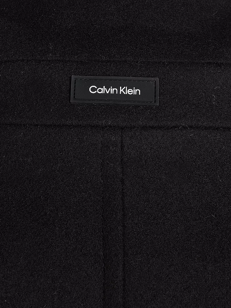 CALVIN KLEIN | Wollmantel  | schwarz