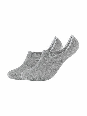 CAMANO | Füsslinge 2er Pkg COMFORT INVISIBLE light grey melange