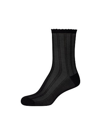 CAMANO | Socken AJOUR SILKY SOCKS black mix