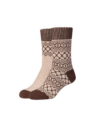 CAMANO | Socken COZY JACQUARD 2er Pkg carafe