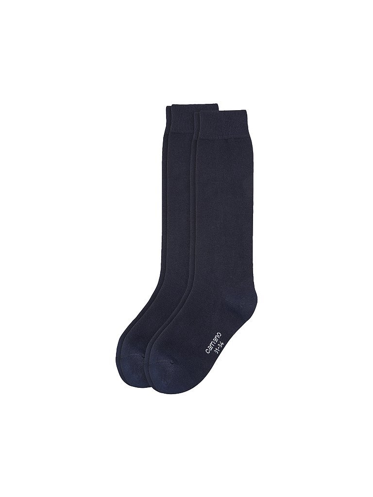 CAMANO Kinder-Stutzen 2er Pkg Navy blau | 27-30