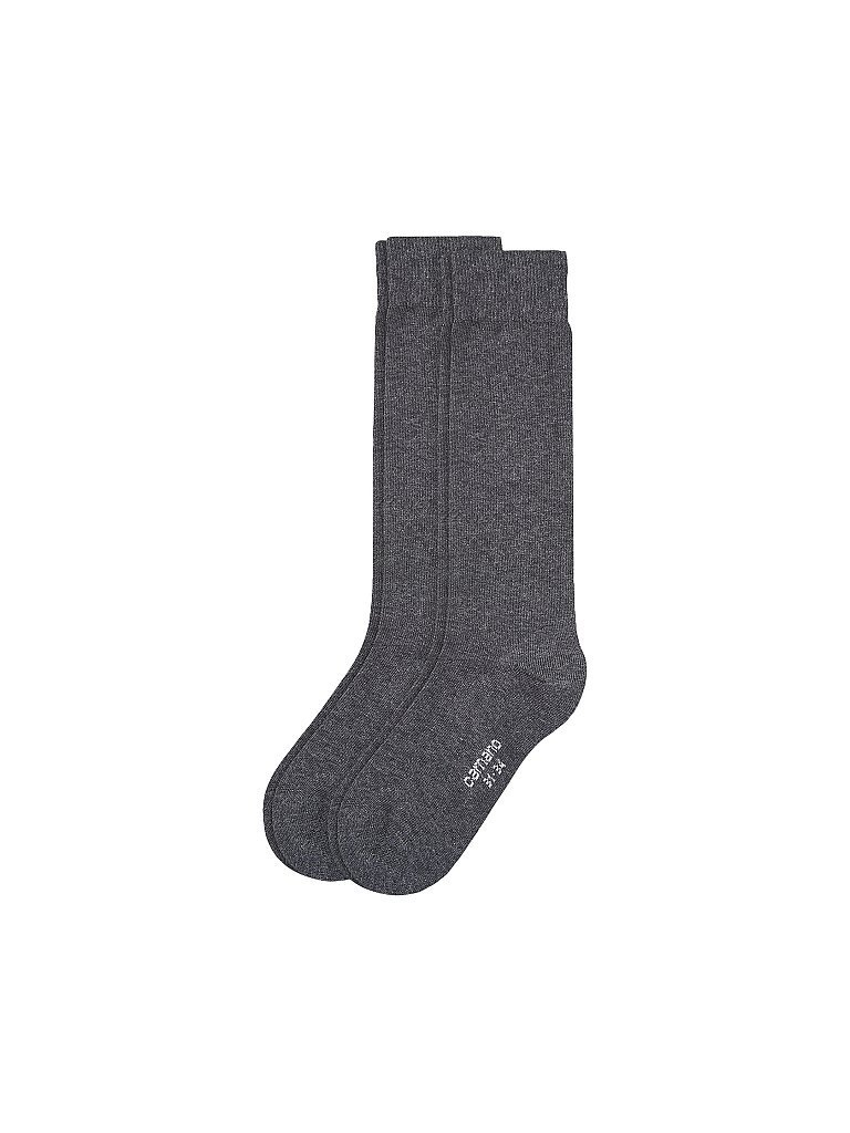 CAMANO Kinder-Stutzen 2er Pkg Anthra grau | 27-30