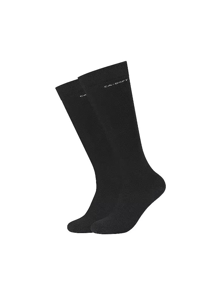 CAMANO | Damen Stutzen 2-er Pkg black | schwarz