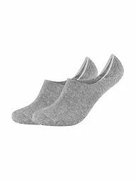 CAMANO | Füsslinge 2er Pkg COMFORT INVISIBLE sand melange | hellgrau