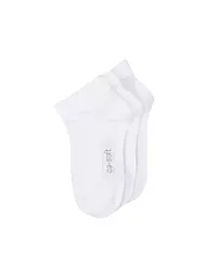 CAMANO | Kinder-Socken 3-er Pkg. ice blue melang | weiss