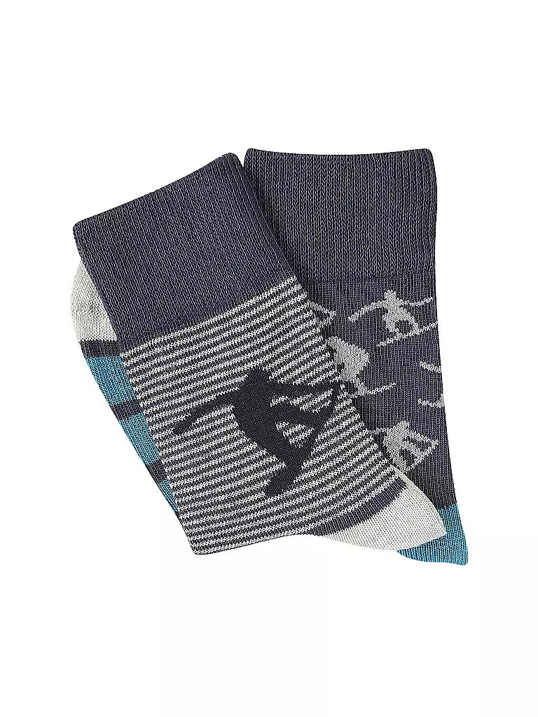 CAMANO | Jungen Socken 2er Pkg. fog melange | bunt