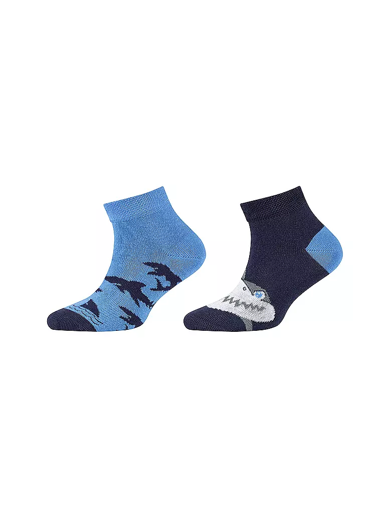 CAMANO | Jungen Socken 2er Pkg. paris blue  | blau