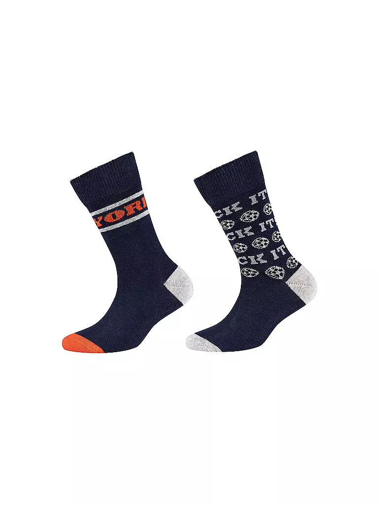CAMANO | Jungen Socken 2er Pkg. poinciana | dunkelblau
