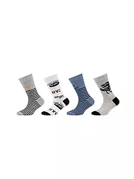 CAMANO | Jungen Socken 4er Pkg. infinity | grau