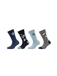 CAMANO | Jungen Socken 4er Pkkg dark grey | grau