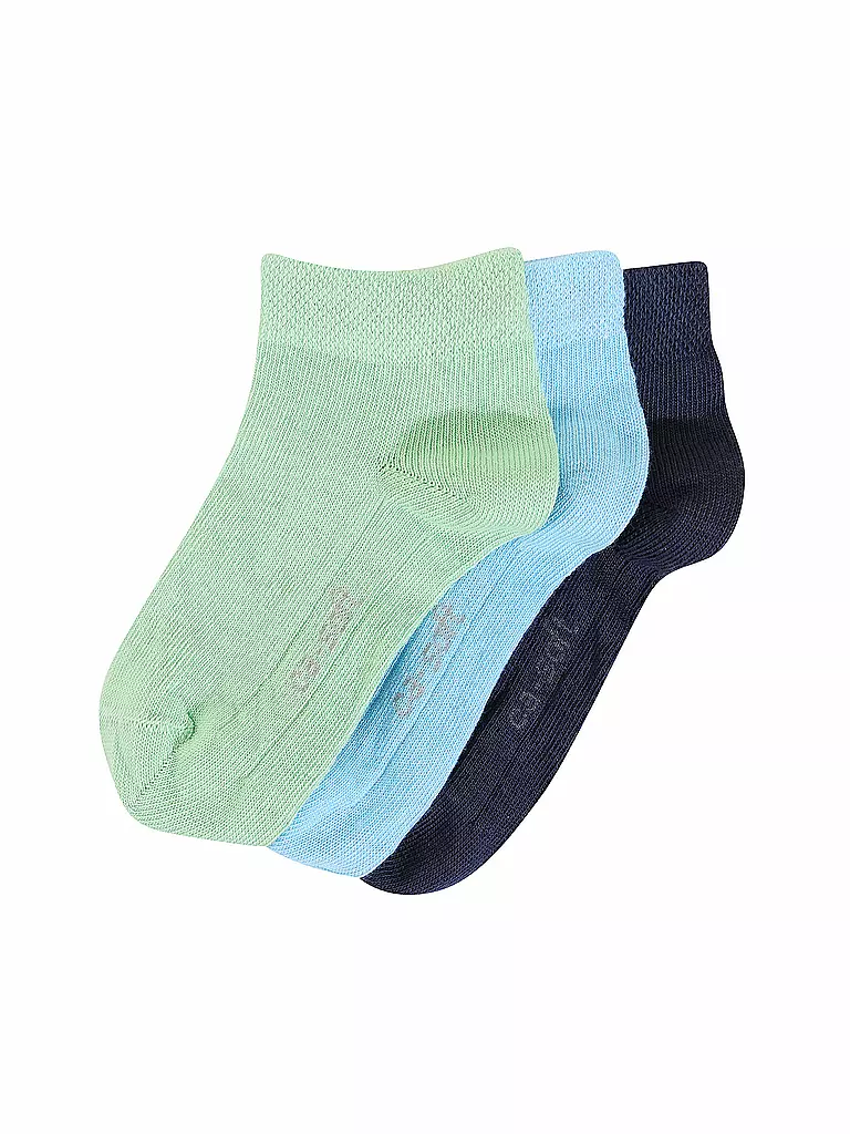 CAMANO | Kinder-Socken 3-er Pkg. baltic sea | blau