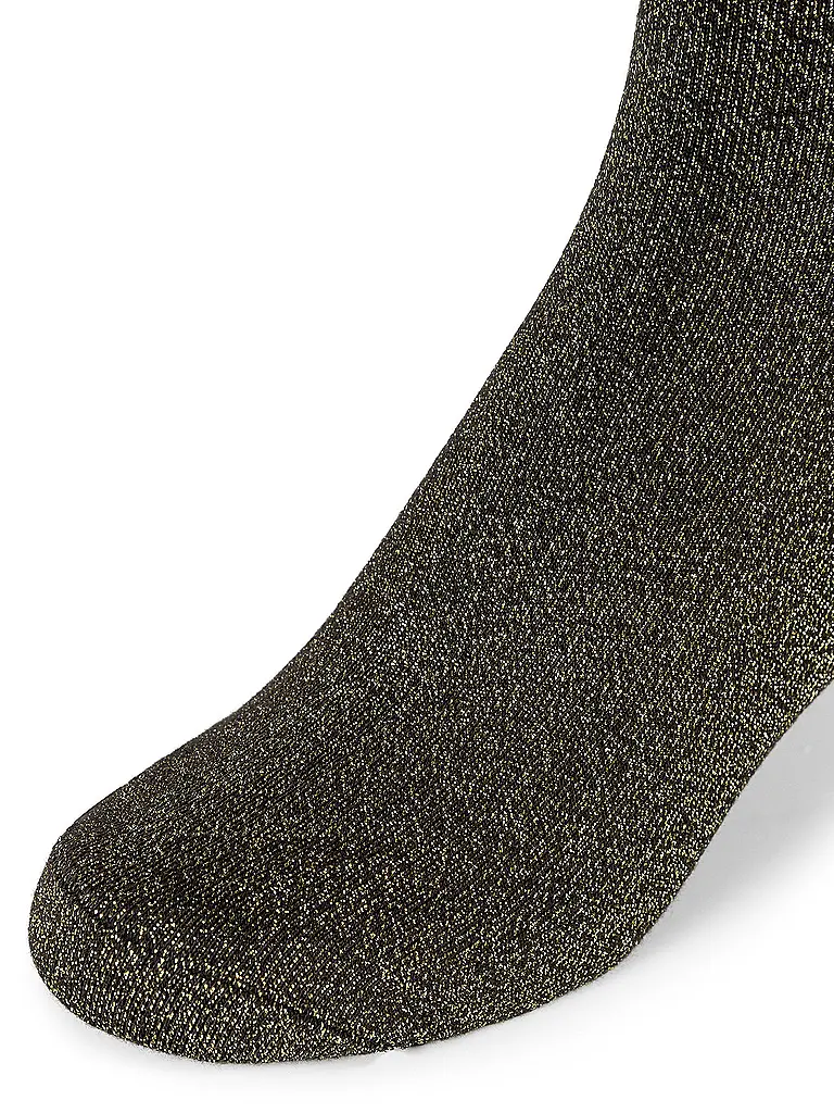 CAMANO | Kniestrümpfe black gold | schwarz