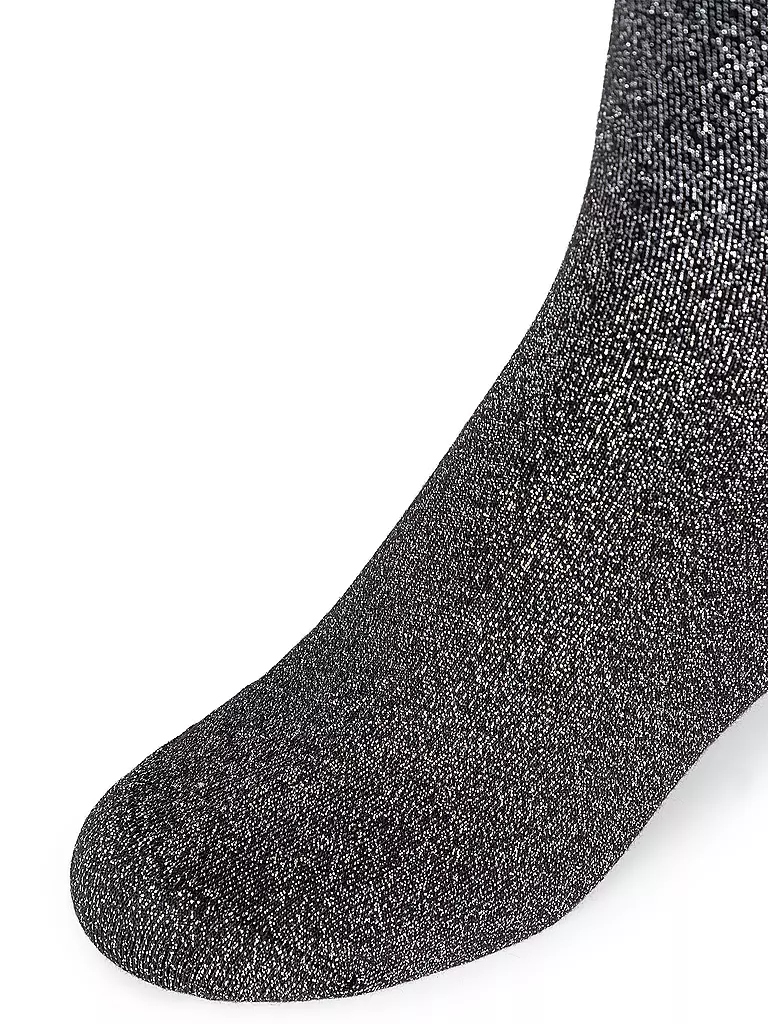 CAMANO | Kniestrümpfe black silver | schwarz
