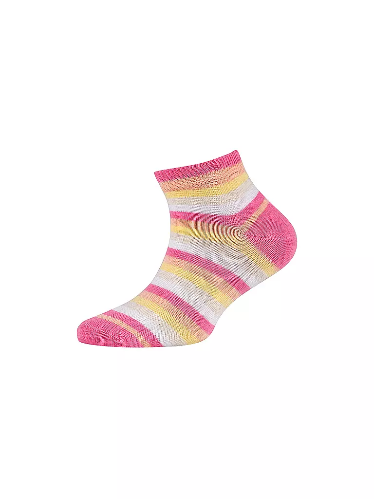 CAMANO | Mädchen Sneaker Socken 4er Pkg white mix | bunt