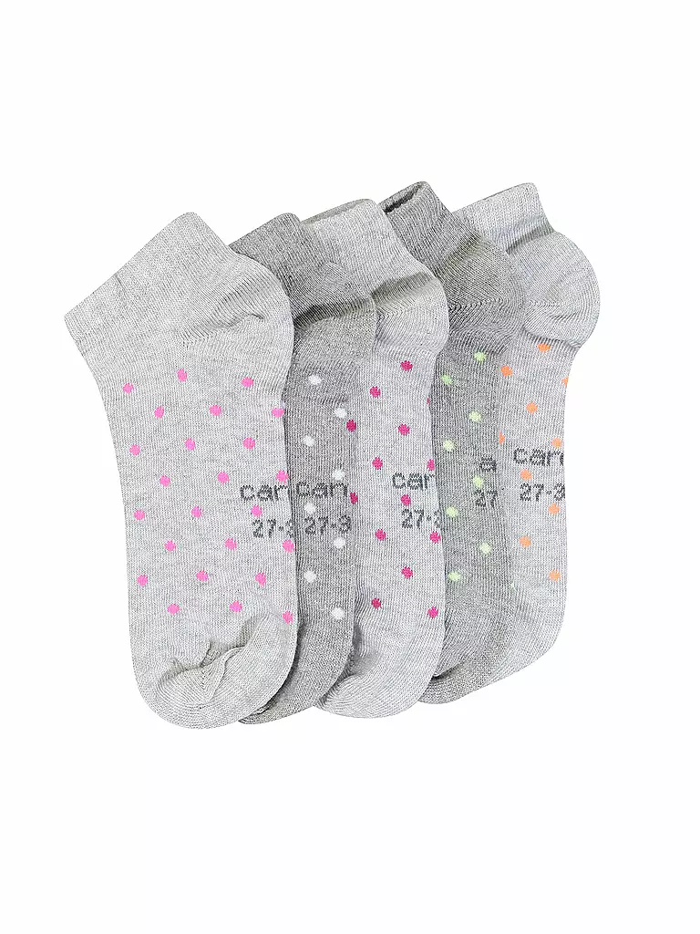 CAMANO | Mädchen Sneakersocken 5er Pkg | grau