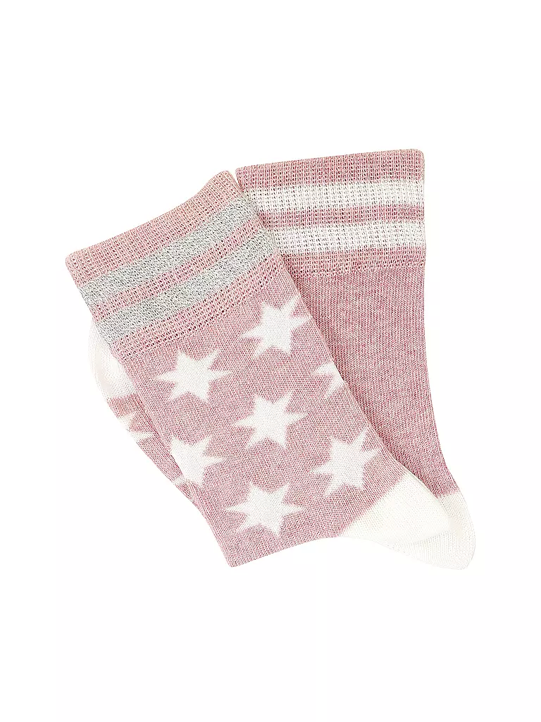 CAMANO | Mädchen Socken 2er Pkg.  chalk pink melange | pink