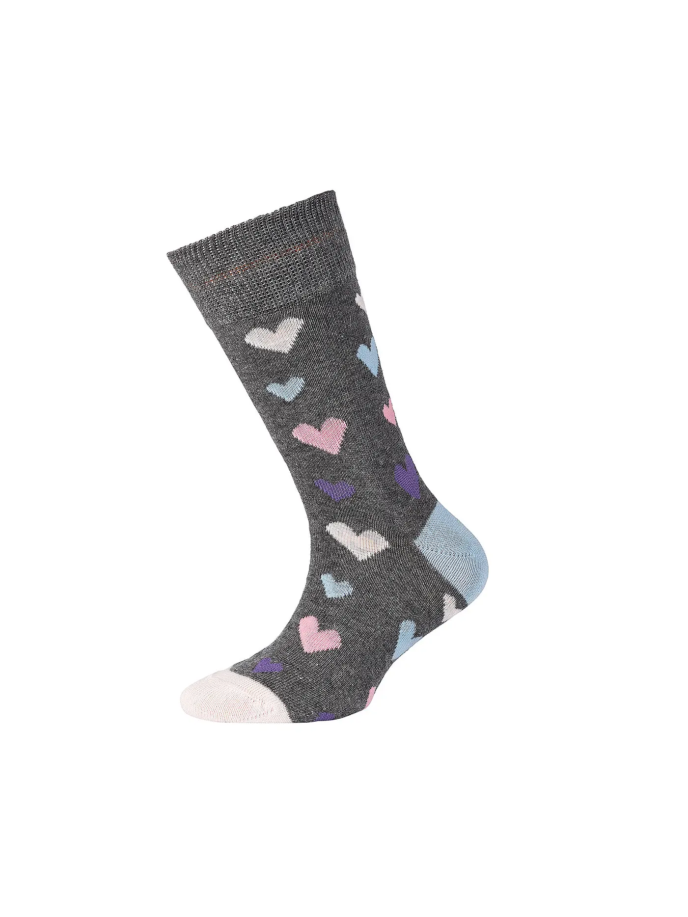 CAMANO | Mädchen Socken 2er Pkg. Dark Grey Melange  | grau