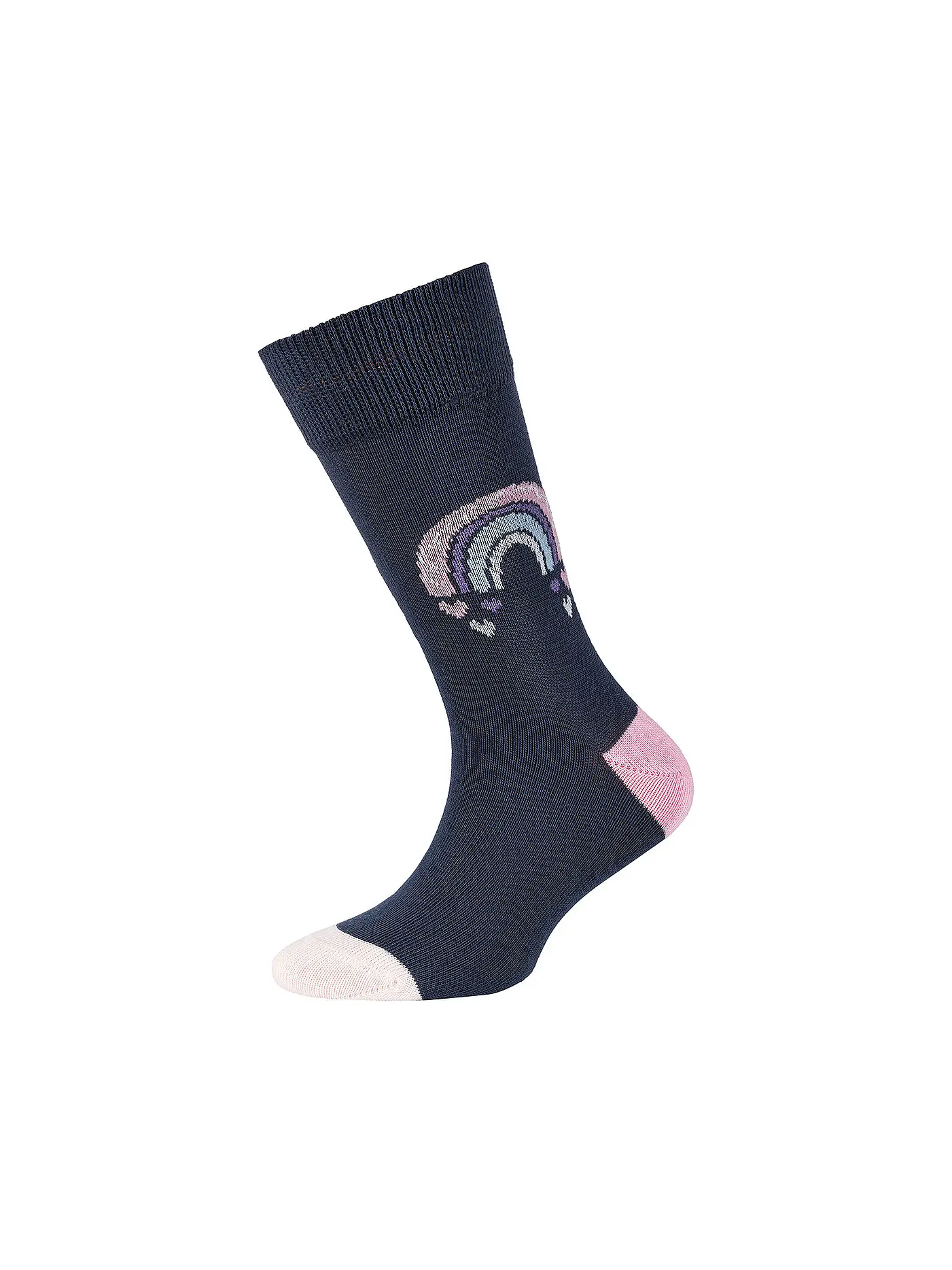 CAMANO | Mädchen Socken 2er Pkg. Dark Grey Melange  | grau