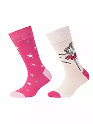 CAMANO | Mädchen Socken 2er Pkg. Shocking Pink | pink