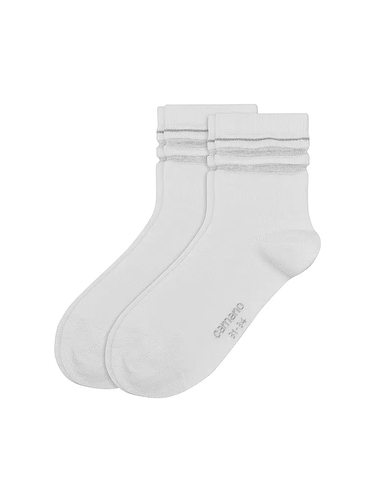 CAMANO | Mädchen-Socken 2-er Pkg. | weiß