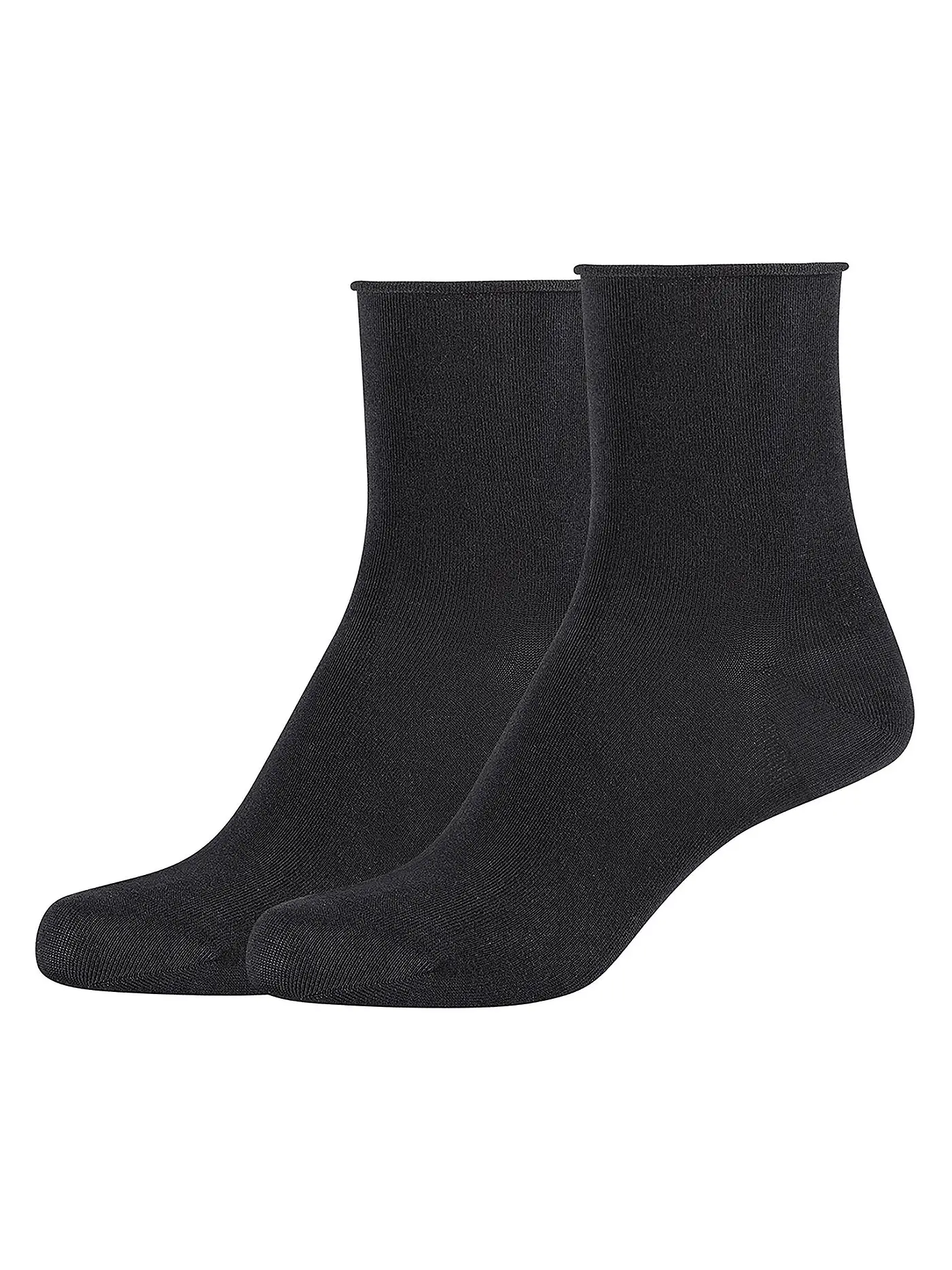 CAMANO | Socken 2er Pkg. gre mel  | schwarz