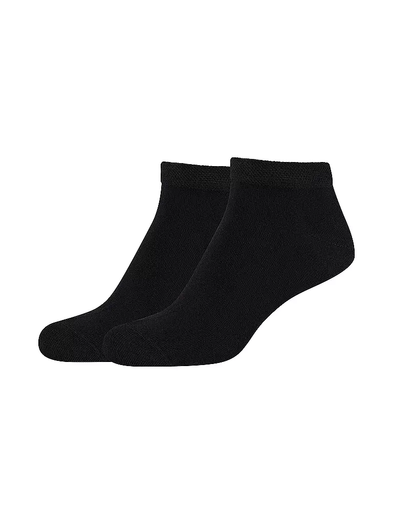 CAMANO | Sneaker Socken 2er Pkg BAMBOO black  | schwarz